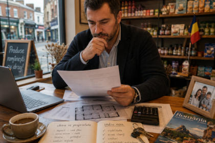 Antreprenor român din Marea Britanie analizând opțiuni pentru commercial mortgage în UK