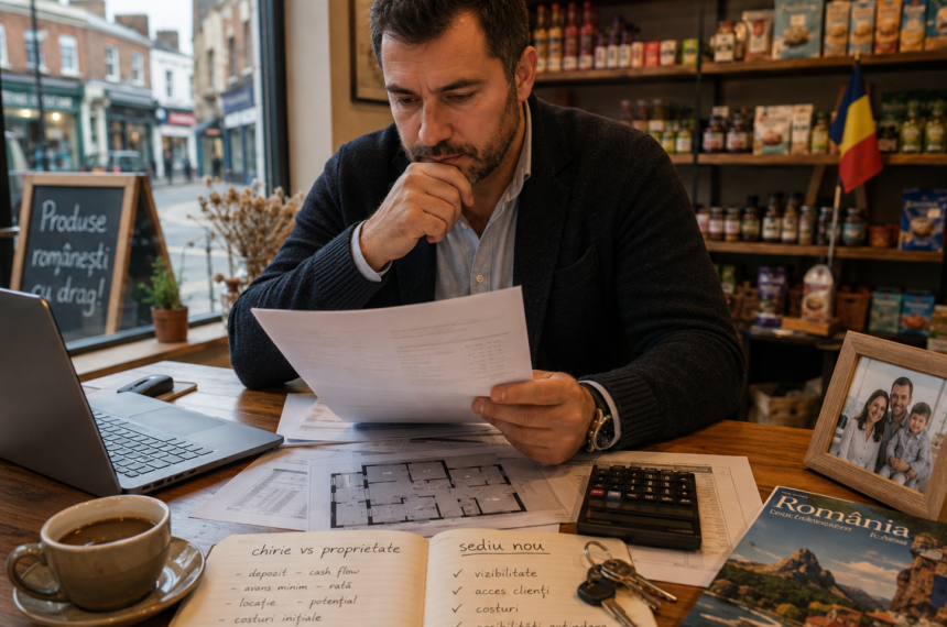 Antreprenor român din Marea Britanie analizând opțiuni pentru commercial mortgage în UK