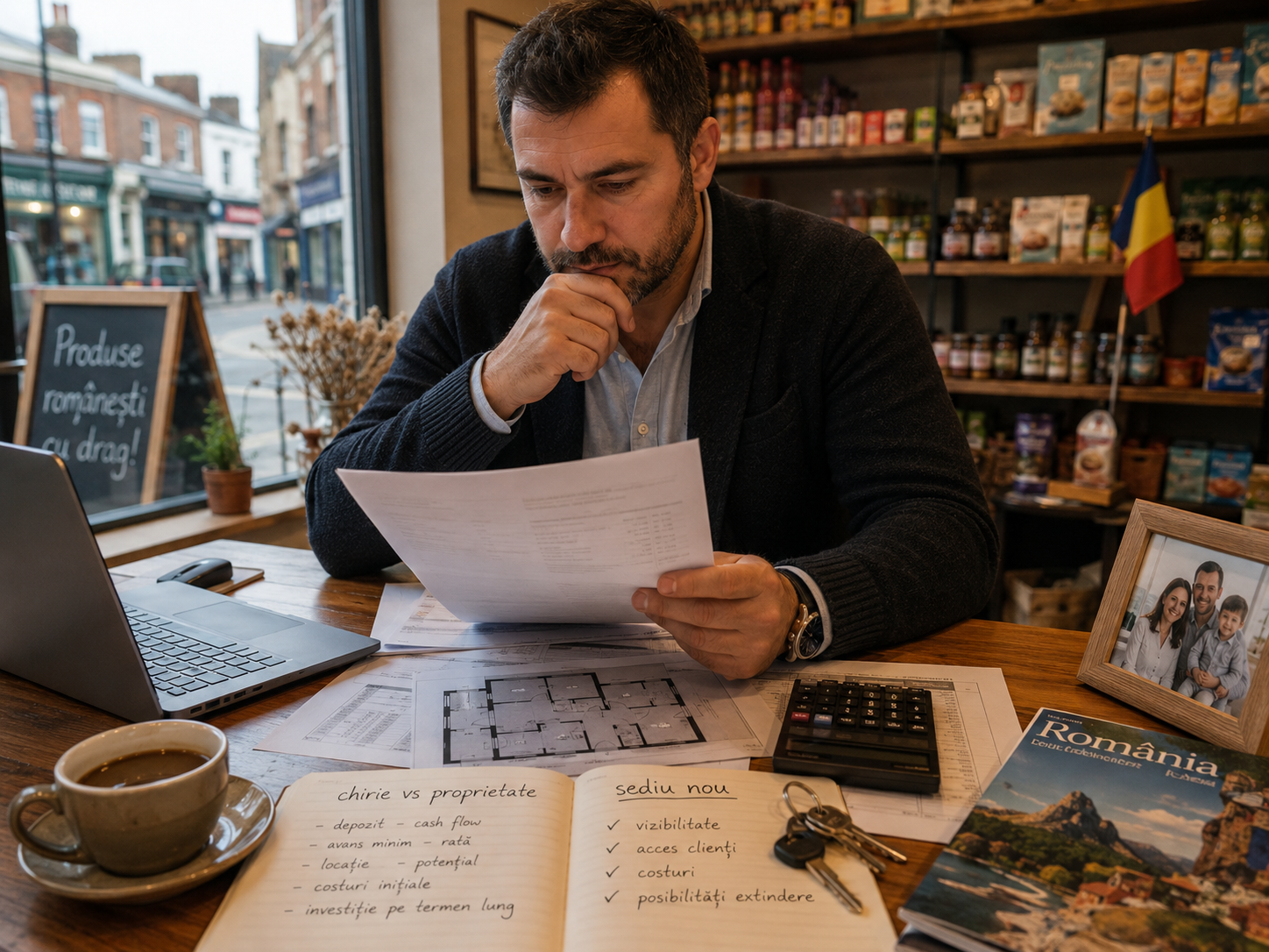 Antreprenor român din Marea Britanie analizând opțiuni pentru commercial mortgage în UK