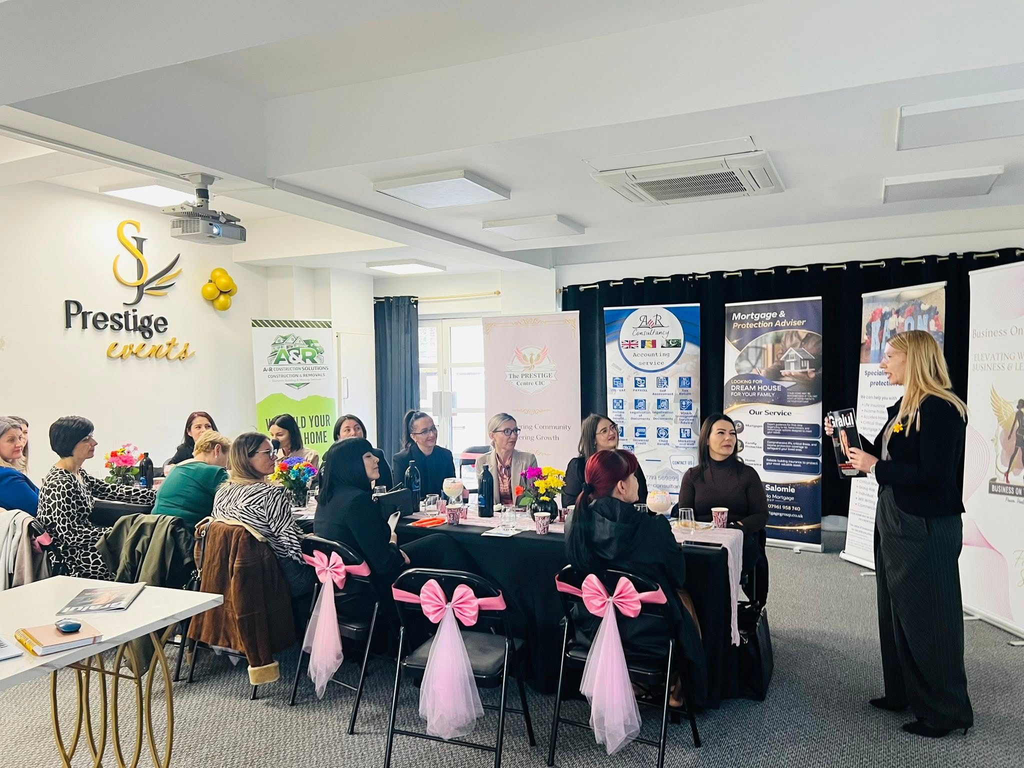 Participante la întâlnirea Business on the Heels din Romford