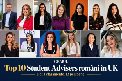 Portretele celor 13 Student Advisers români din UK incluși în cele două clasamente GRAIUL.