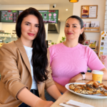 Sinziana Birsan and Georgiana Cojocariu, founders of InstaGrab Pretzel and Cafe in London